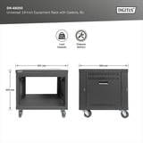 Digitus Rack universale da 19 pollici con ruote, Chassis server rack Nero