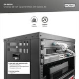 Digitus Rack universale da 19 pollici con ruote, Chassis server rack Nero