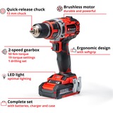 EINHELL Avvitatore a batteria professionale TP-CD 18/50 Li BL, 18Volt, Trapano avvitatore rosso/Nero