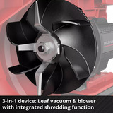 EINHELL Power X-Change Akku-Laubsauger VENTURRO 18/210 Kit, 18Volt, Soffiafoglie / Soffiante rosso/Nero