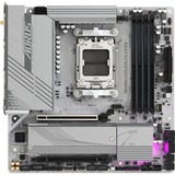 GIGABYTE B650M AORUS ELITE AX ICE Scheda madre - AMD Ryzen serie 9000, VRM a 12+2+2 fasi, fino a 8000 MHz DDR5 (OC), 1xPCIe 5.0 + 1xPCIe 4.0 M.2, LAN 2,5 GbE, WIFI 6E, USB 3.2 Gen 2x2 argento, VRM a 12+2+2 fasi, fino a 8000 MHz DDR5 (OC), 1xPCIe 5.0 + 1xPCIe 4.0 M.2, LAN 2,5 GbE, WIFI 6E, USB 3.2 Gen 2x2, AMD, Socket AM5, AMD Ryzen 7000 Series, AMD Ryzen 8000 Series, AMD Ryzen 9000 Series, Socket AM5, DDR5-SDRAM, 256 GB