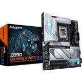 GIGABYTE Z890 GAMING X WIFI7 Scheda Madre - Supporta CPU Intel Core Ultra (Serie 2), VRM a 16+1+2 fasi, fino a 8800MHz DDR5 (OC), 1xPCIe 5.0 + 3xPCIe 4.0, Wi-Fi 7, LAN 2.5GbE, USB 4 VRM a 16+1+2 fasi, fino a 8800MHz DDR5 (OC), 1xPCIe 5.0 + 3xPCIe 4.0, Wi-Fi 7, LAN 2.5GbE, USB 4, Intel, LGA 1851 (Socket V1), Intel Core Ultra (Series 2), LGA 1851, 256 GB, DDR5-SDRAM