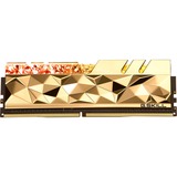 G.Skill Trident Z Royal F4-4800C20D-32GTEG memoria 32 GB 2 x 16 GB DDR4 4800 MHz oro lucido, 32 GB, 2 x 16 GB, DDR4, 4800 MHz, 288-pin DIMM, Oro