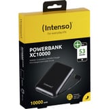 Intenso 7314530 batteria portatile Polimeri di litio (LiPo) 10000 mAh Nero, Powerbank  Nero, 10000 mAh, Polimeri di litio (LiPo), Nero