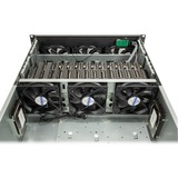 Inter-Tech 4F28 Supporto Nero, Argento Nero, Supporto, Nero, Argento, ATX, EATX, Mini-ITX, uATX, Acciaio, 4U, 15,5 cm