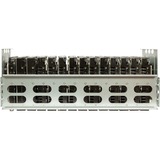Inter-Tech 4F28 Supporto Nero, Argento, Server case Nero, Supporto, Nero, Argento, ATX, EATX, Mini-ITX, uATX, Acciaio, 4U, 15,5 cm
