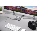 Kensington Docking station portatile senza driver doppia uscita video UH1440P USB-C 5 Gbps – DP/HDMI/VGA argento, Cablato, USB 3.2 Gen 1 (3.1 Gen 1) Type-C, 85 W, 3,5 mm, 10,1000,100 Mbit/s, Argento