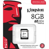 Kingston Industrial 8 GB SDHC, Scheda di memoria Nero