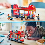 LEGO City 60407 Autobus Turistico Rosso a Due Piani, Giochi per Bambini 7+ con Veicolo Giocattolo e 5 Minifigure, Idea Regalo, Giochi di costruzione Giochi per Bambini 7+ con Veicolo Giocattolo e 5 Minifigure, Idea Regalo, Set da costruzione, 7 anno/i, Plastica, 384 pz, 607 g