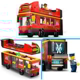 LEGO City Autobus turistico rosso a due piani, Giochi di costruzione Set da costruzione, 7 anno/i, Plastica, 384 pz, 607 g