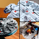 LEGO Star Wars 75375 Millennium Falcon, Modellino da Costruire di Astronave per Adulti, Idee Regalo Lui, Lei, Marito o Moglie, Giochi di costruzione Modellino da Costruire di Astronave per Adulti, Idee Regalo Lui, Lei, Marito o Moglie, Set da costruzione, 18 anno/i, Plastica, 921 pz, 1,06 kg