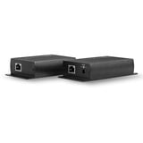 Lindy 42710 estensore KVM Trasmettitore e ricevitore, Estensione USB Nero, Trasmettitore e ricevitore, Cablato, 140 m, Cat5e, Cat6, Nero, Alluminio