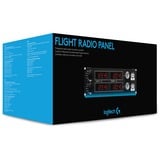 Logitech Flight Radio Panel Nero, Rosso, Argento USB 2.0 Simulazione di Volo Analogico/Digitale PC, Quadro portastrumenti Simulazione di Volo, PC, Analogico/Digitale, Cablato, USB 2.0, Nero, Rosso, Argento