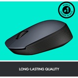 Logitech M170 Grey-K mouse Ambidestro RF Wireless Ottico 1000 DPI grigio, Ambidestro, Ottico, RF Wireless, 1000 DPI, Grigio