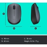 Logitech M170 Grey-K mouse Ambidestro RF Wireless Ottico 1000 DPI grigio, Ambidestro, Ottico, RF Wireless, 1000 DPI, Grigio