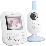 Philips Baby monitor SCD835/26 monitor video per bambino 300 m FHSS Blu, Bianco bianco, IR, 300 m, Digitale, 50 m, 300 m, FHSS