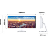 SAMSUNG A62847V1, Monitor LED bianco/Argento