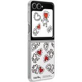SAMSUNG Galaxy Z Flip6 FlipSuit Case Keith Haring Card, Custodia per telefono bianco, Cover, Samsung, Galaxy Z Flip6, 17 cm (6.7"), Bianco