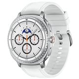 Samsung Galaxy Watch8 Classic 3,3 cm (1.3") AMOLED 46 mm Digitale 438 x 438 Pixel Touch screen Argento Wi-Fi GPS (satellitare), Smartwatch bianco, 3,3 cm (1.3"), AMOLED, Touch screen, 64 GB, GPS (satellitare), 63,5 g