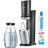SodaStream Crystal 2.0 Argento, Titanio, Soda titanio, Argento, Titanio, 0,6 L, 60 L, 160 mm, 260 mm, 550 mm