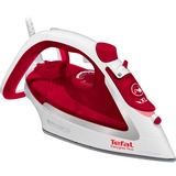 Tefal EasyGliss Plus FV5717 ferro da stiro Ferro da stiro a secco e a vapore Durilium 2400 W Rosso, Bianco bianco/Rosso, Ferro da stiro a secco e a vapore, Durilium, 2 m, 190 g/min, Rosso, Bianco, 45 g/min