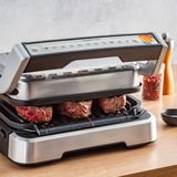 Tefal OptiGrill 2in1 GC773D10 Griglia di contatto, Come contattare con grill accaio, Acciaio inox, Metallo, Rettangolare, Pulsanti, Manopola, Piastra, 600 cm²