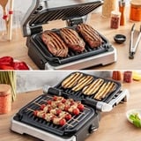 Tefal OptiGrill 2in1 GC773D10 Griglia di contatto, Come contattare con grill accaio, Acciaio inox, Metallo, Rettangolare, Pulsanti, Manopola, Piastra, 600 cm²