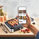 Tefal OptiGrill 2in1 GC773D10 Griglia di contatto, Come contattare con grill accaio, Acciaio inox, Metallo, Rettangolare, Pulsanti, Manopola, Piastra, 600 cm²