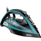 Tefal Ultimate Pure FV9844 ferro da stiro Ferro da stiro a secco e a vapore Piastra Durilium Autoclean 3200 W Nero, Blu Nero/Turchese, Ferro da stiro a secco e a vapore, Piastra Durilium Autoclean, 2,5 m, 250 g/min, Nero, Blu, 60 g/min
