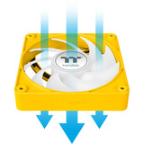 Thermaltake CT120 EX ARGB Sync PC Cooling Fan Bumblebee, Ventola giallo