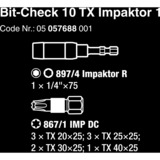 Wera Bit-Check 10 TX Impaktor 1 