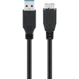 goobay Cavo USB 3.2 Gen 1, connettore USB-A > connettore Micro-USB (Tipo B) Nero