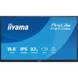 iiyama ProLite P1671HSC-B1 Monitor PC 39,6 cm (15.6") 1920 x 1080 Pixel Full HD LED Nero, Monitor LED Nero (opaco), 39,6 cm (15.6"), 1920 x 1080 Pixel, Full HD, LED, 3 ms, Nero
