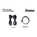 iiyama ProLite P1671HSC-B1 Monitor PC 39,6 cm (15.6") 1920 x 1080 Pixel Full HD LED Nero, Monitor LED Nero (opaco), 39,6 cm (15.6"), 1920 x 1080 Pixel, Full HD, LED, 3 ms, Nero