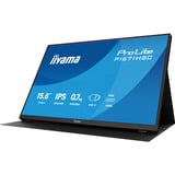 iiyama ProLite P1671HSC-B1 Monitor PC 39,6 cm (15.6") 1920 x 1080 Pixel Full HD LED Nero, Monitor LED Nero (opaco), 39,6 cm (15.6"), 1920 x 1080 Pixel, Full HD, LED, 3 ms, Nero