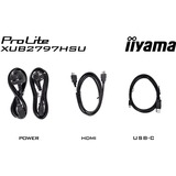 iiyama XUB2797HSU-B2, Monitor LED Nero (opaco)