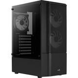 Aerocool Quantum Mesh-G-BK-v3, Chassis Tower Nero/grigio, Midi Tower, PC, Nero, ATX, micro ATX, Mini-ITX, Acrilonitrile butadiene stirene (ABS), SPCC, Acciaio, Gaming