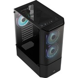 Aerocool Quantum Mesh-G-BK-v3, Chassis Tower Nero/grigio, Midi Tower, PC, Nero, ATX, micro ATX, Mini-ITX, Acrilonitrile butadiene stirene (ABS), SPCC, Acciaio, Gaming