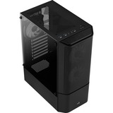 Aerocool Quantum Mesh-G-BK-v3, Chassis Tower Nero/grigio, Midi Tower, PC, Nero, ATX, micro ATX, Mini-ITX, Acrilonitrile butadiene stirene (ABS), SPCC, Acciaio, Gaming