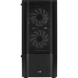 Aerocool Quantum Mesh-G-BK-v3, Chassis Tower Nero/grigio, Midi Tower, PC, Nero, ATX, micro ATX, Mini-ITX, Acrilonitrile butadiene stirene (ABS), SPCC, Acciaio, Gaming
