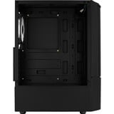 Aerocool Quantum Mesh-G-BK-v3, Chassis Tower Nero/grigio, Midi Tower, PC, Nero, ATX, micro ATX, Mini-ITX, Acrilonitrile butadiene stirene (ABS), SPCC, Acciaio, Gaming