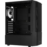 Aerocool Quantum Mesh-G-BK-v3, Chassis Tower Nero/grigio, Midi Tower, PC, Nero, ATX, micro ATX, Mini-ITX, Acrilonitrile butadiene stirene (ABS), SPCC, Acciaio, Gaming