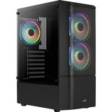 Aerocool Quantum Mesh Midi Tower Nero Nero/grigio, Midi Tower, PC, Nero, ATX, micro ATX, Mini-ITX, Acrilonitrile butadiene stirene (ABS), SPCC, Acciaio, Giocare