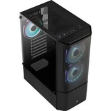 Aerocool Quantum Mesh Midi Tower Nero Nero/grigio, Midi Tower, PC, Nero, ATX, micro ATX, Mini-ITX, Acrilonitrile butadiene stirene (ABS), SPCC, Acciaio, Giocare