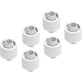 Alphacool Eiszapfen 16/10mm raccordo avvitabile G1/4 - White Sixpack, Connessione bianco