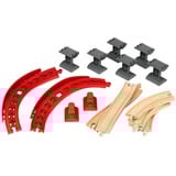 BRIO World Pacchetto binari Montagna e Valle, Ferrovia legno/Rosso