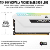 Corsair Vengeance CMH64GX4M4E3200C16W memoria 64 GB 4 x 16 GB DDR4 3200 MHz bianco, 64 GB, 4 x 16 GB, DDR4, 3200 MHz, 288-pin DIMM, Bianco