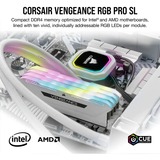 Corsair Vengeance CMH64GX4M4E3200C16W memoria 64 GB 4 x 16 GB DDR4 3200 MHz bianco, 64 GB, 4 x 16 GB, DDR4, 3200 MHz, 288-pin DIMM, Bianco