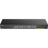 D-Link DGS-1250-28X Gestito L3 Gigabit Ethernet (10/100/1000) Nero, Interruttore Gestito, L3, Gigabit Ethernet (10/100/1000), Full duplex, Montaggio rack