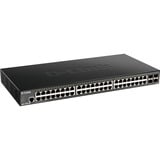 D-Link DGS-1250-52X Gestito L3 Gigabit Ethernet (10/100/1000) Nero, Interruttore Gestito, L3, Gigabit Ethernet (10/100/1000), Montaggio rack